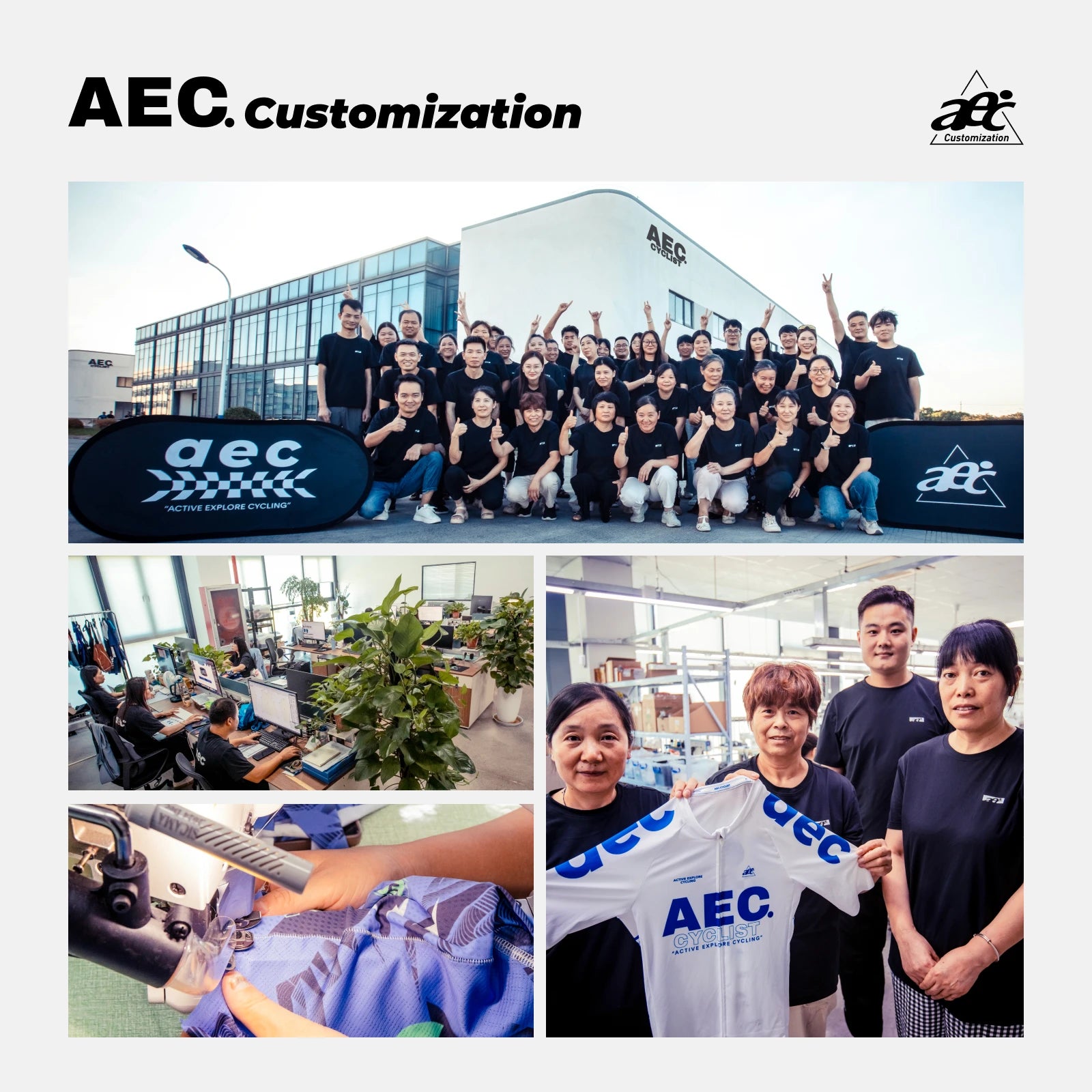 AEC Custom Team Cycling Jersey Service | Air Series Ultra-Light Kit (MOQ: 10 Pieces)