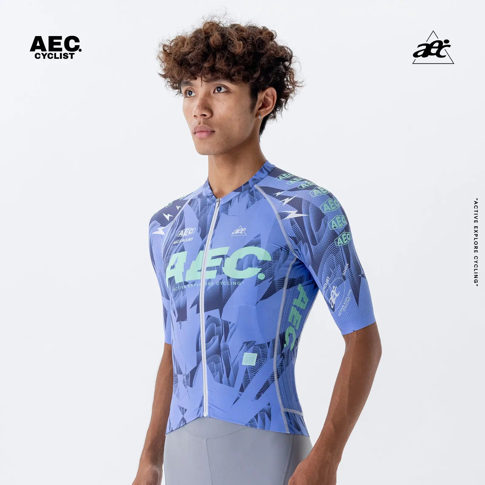 AEC Men's Lightning Series Short Sleeve Cycling Jersey