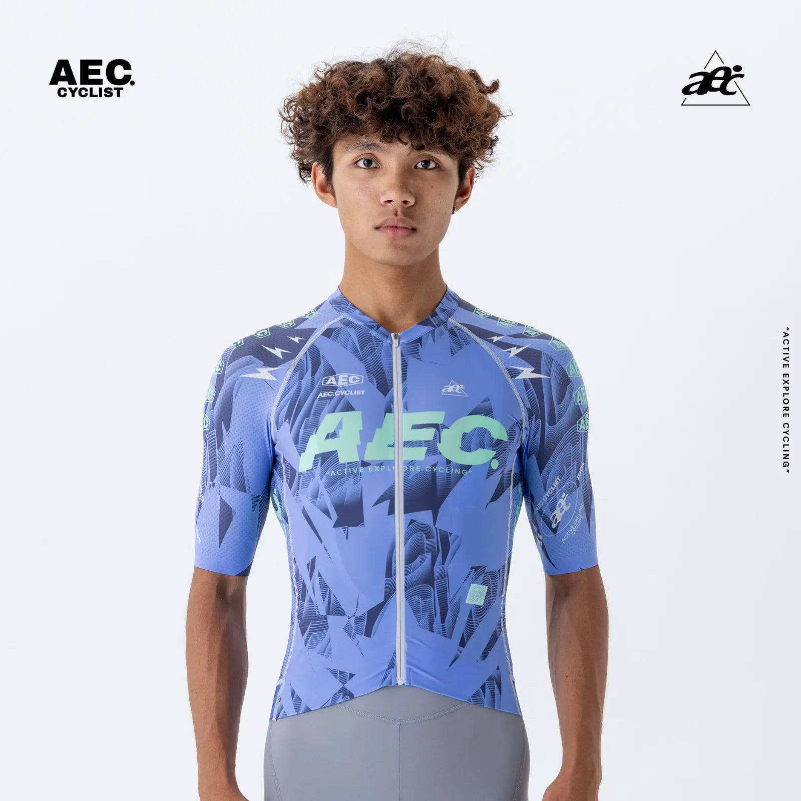 AEC Men's Lightning Series Short Sleeve Cycling Jersey