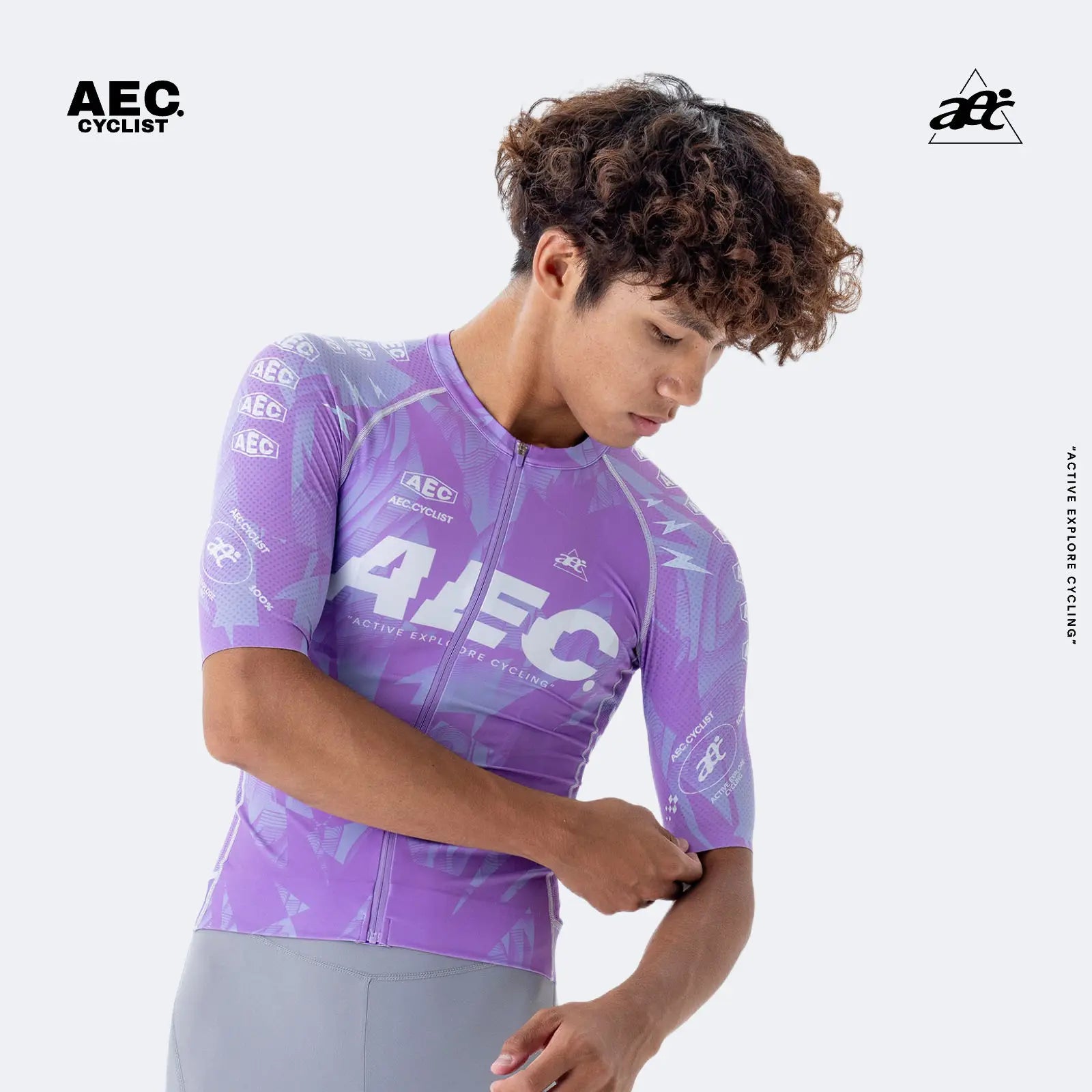 AEC Men's Lightning Series Short Sleeve Cycling Jersey