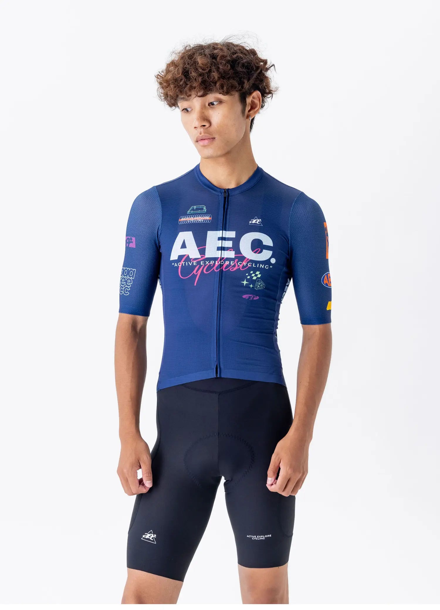 AEC Men's Versatile Travel Series Short Sleeve Cycling Jersey