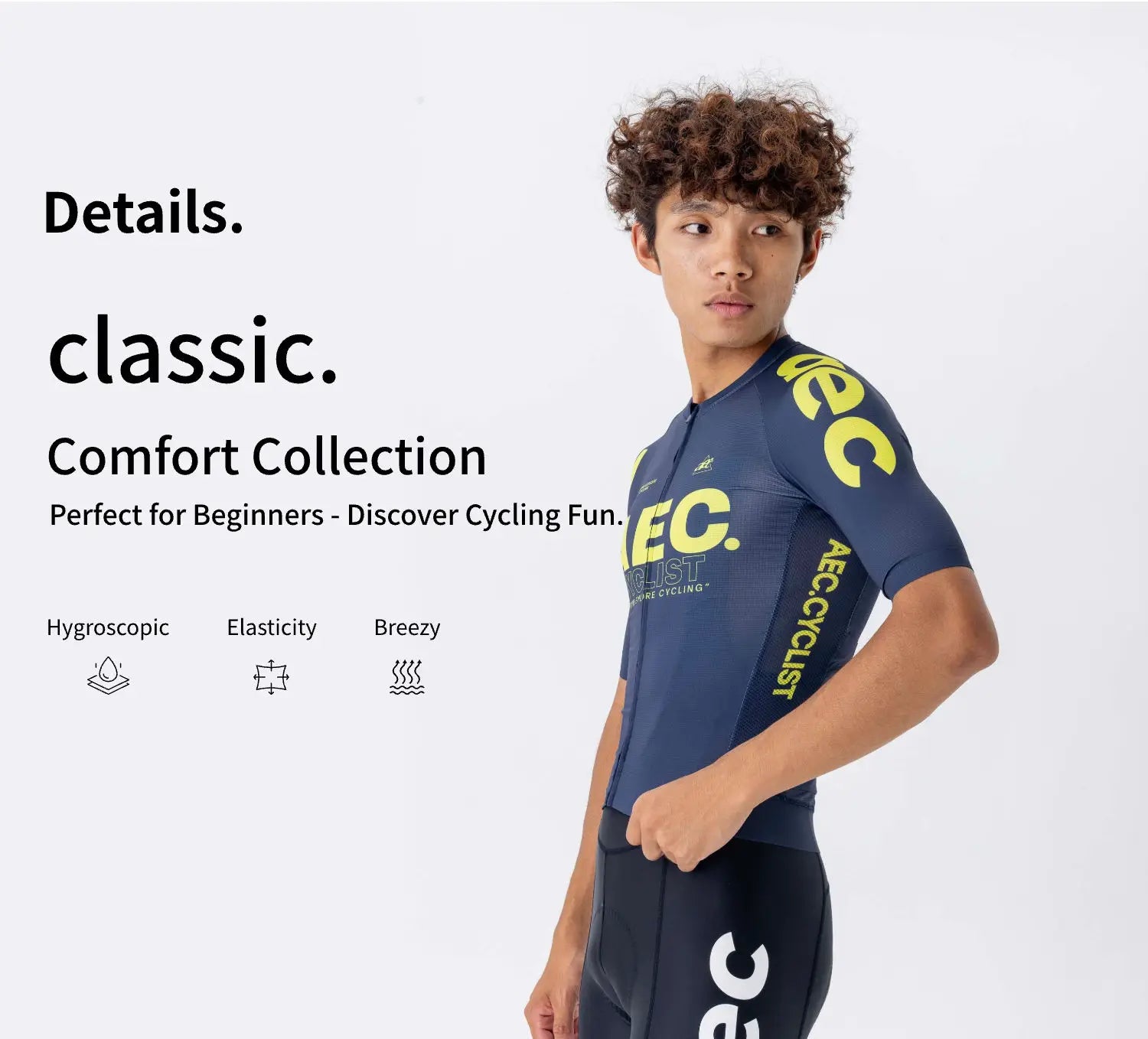 AEC Men's Wind Series Short Sleeve Road Cycling Jersey