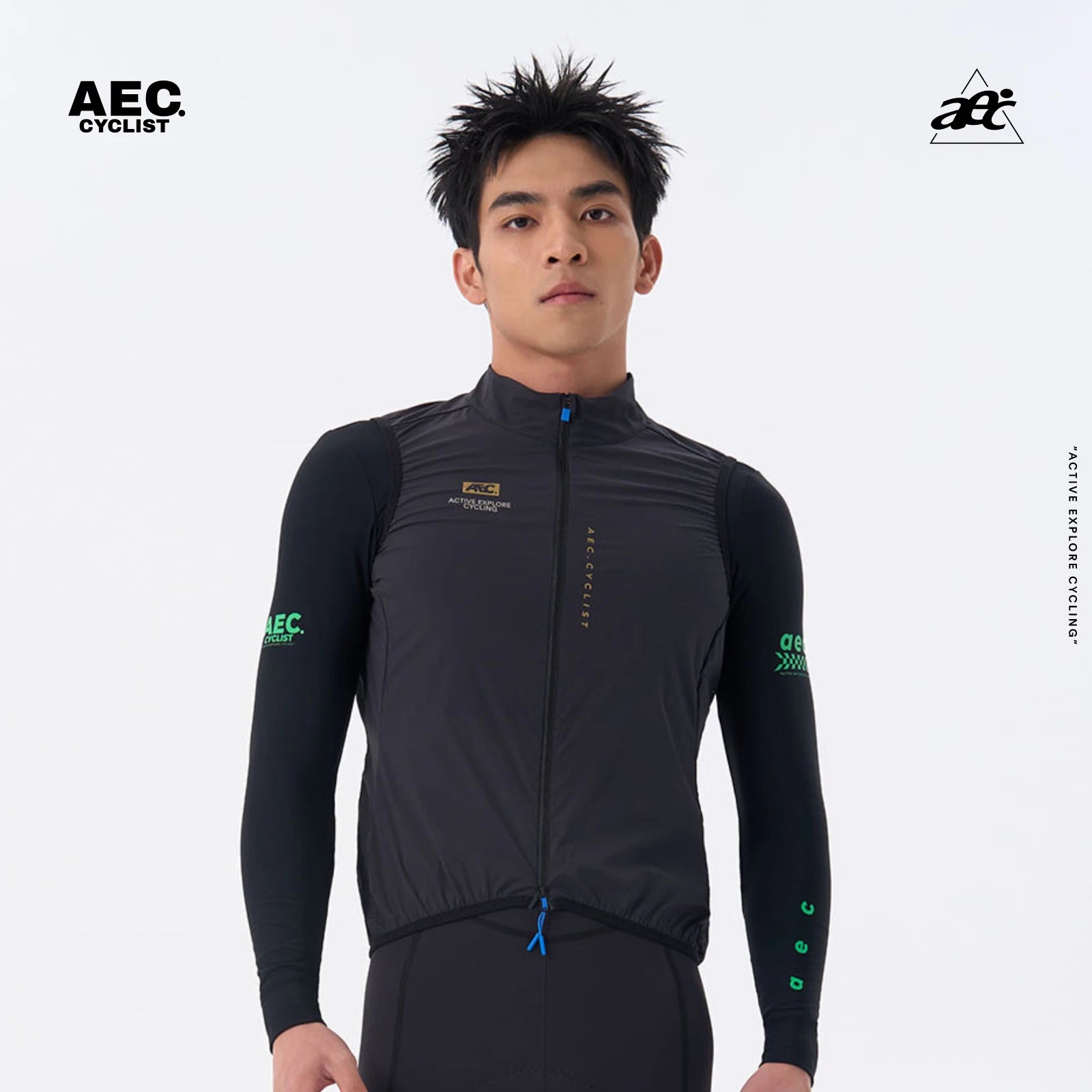 AEC Men's Wind Chaser Series Sleeveless Cycling Vest