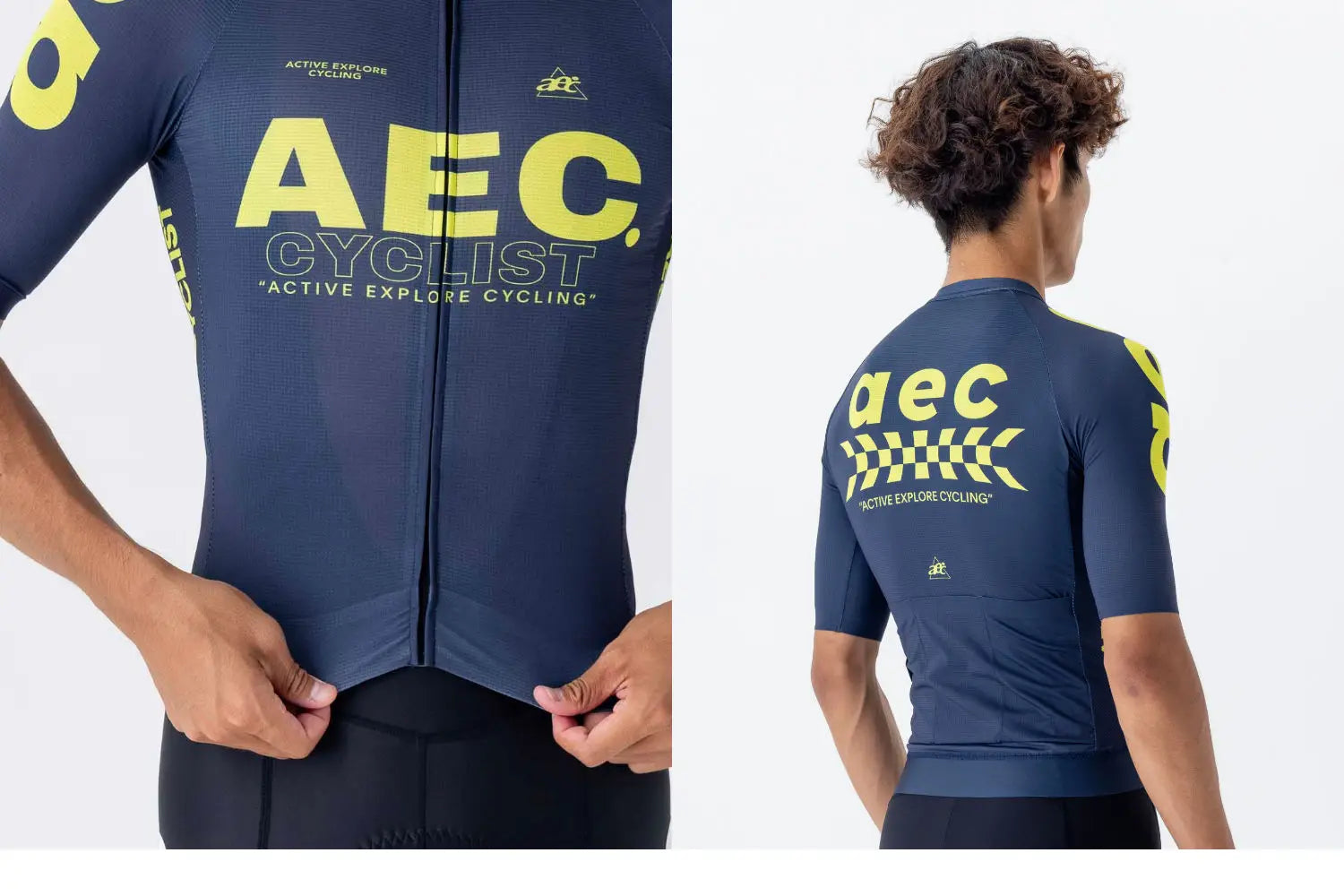 AEC Men's Wind Series Short Sleeve Road Cycling Jersey