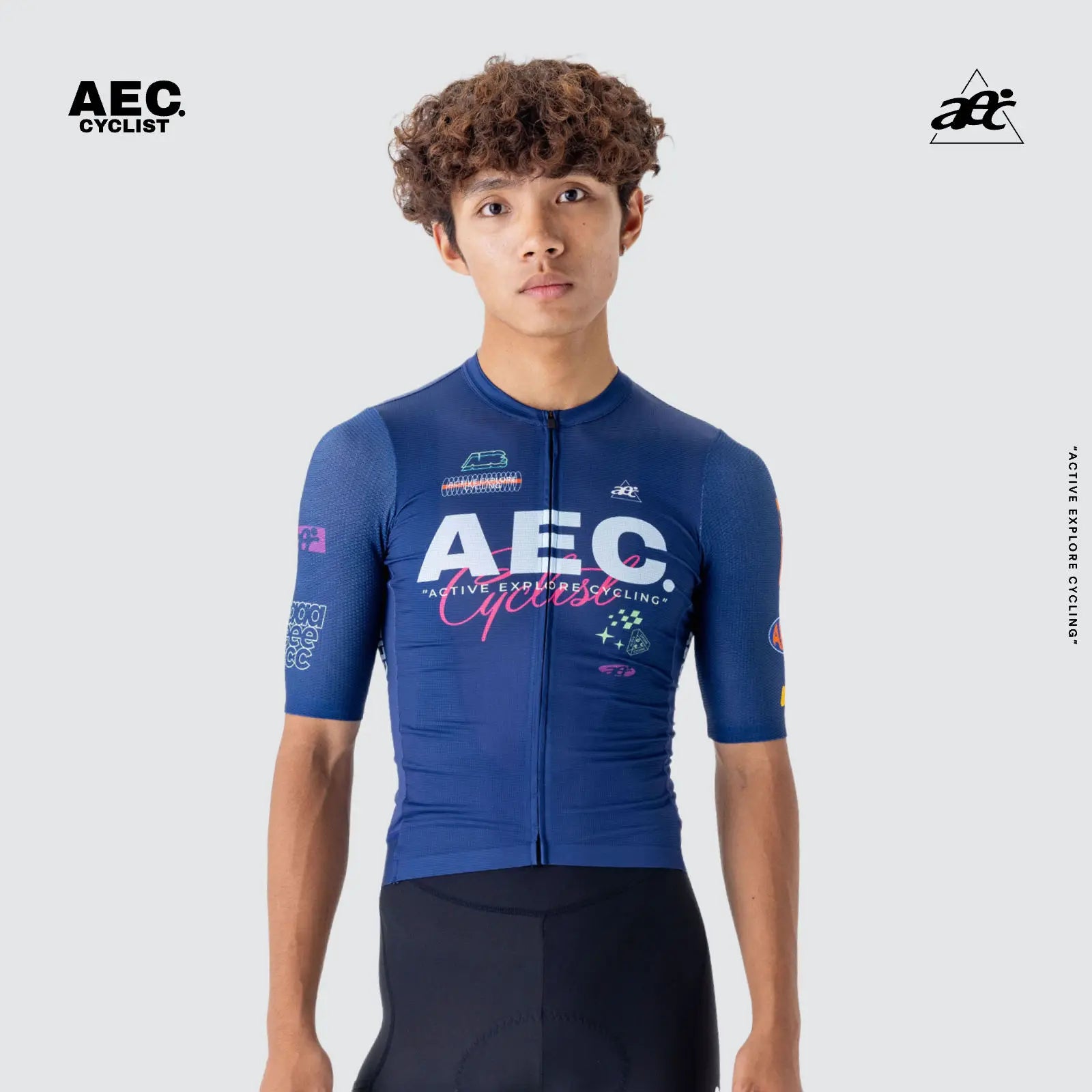 AEC Men's Versatile Travel Series Short Sleeve Cycling Jersey