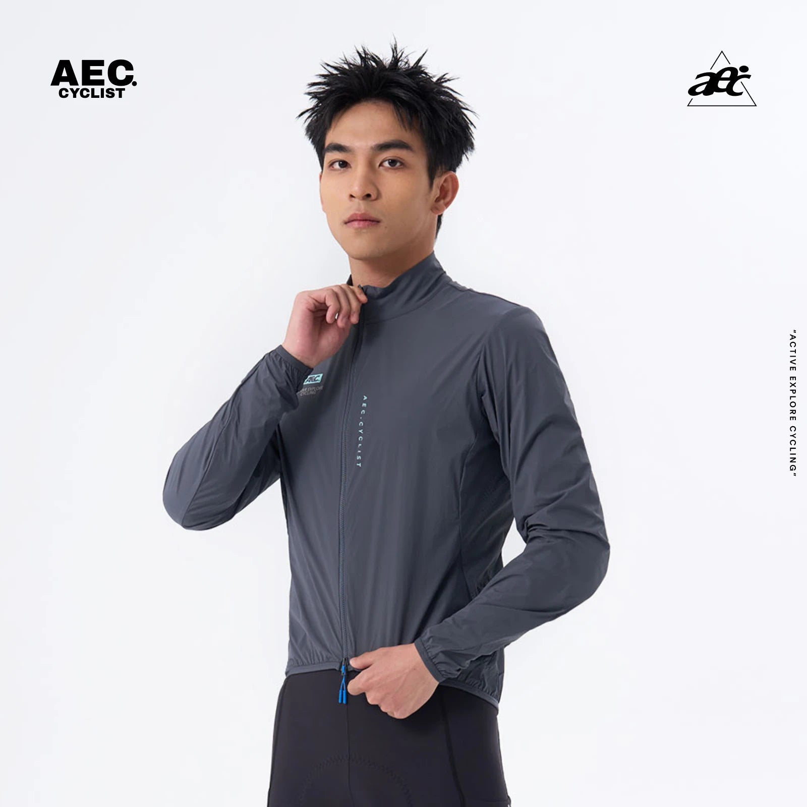 AEC Men's Wind Chaser Series Long Sleeve Cycling Jacket