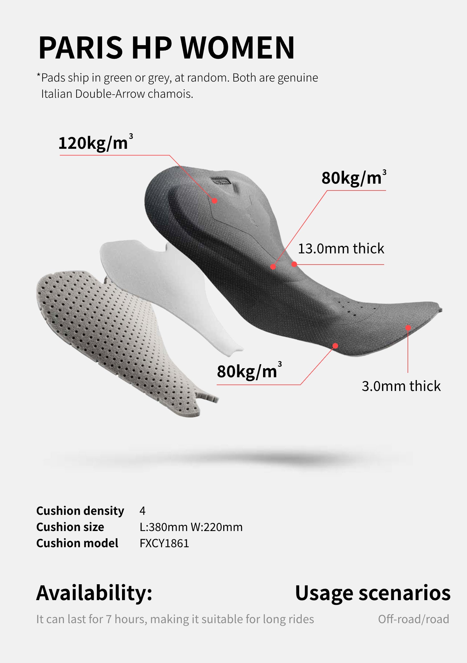 AEC Women's Chi Ran Series Padded Cycling Bib Shorts